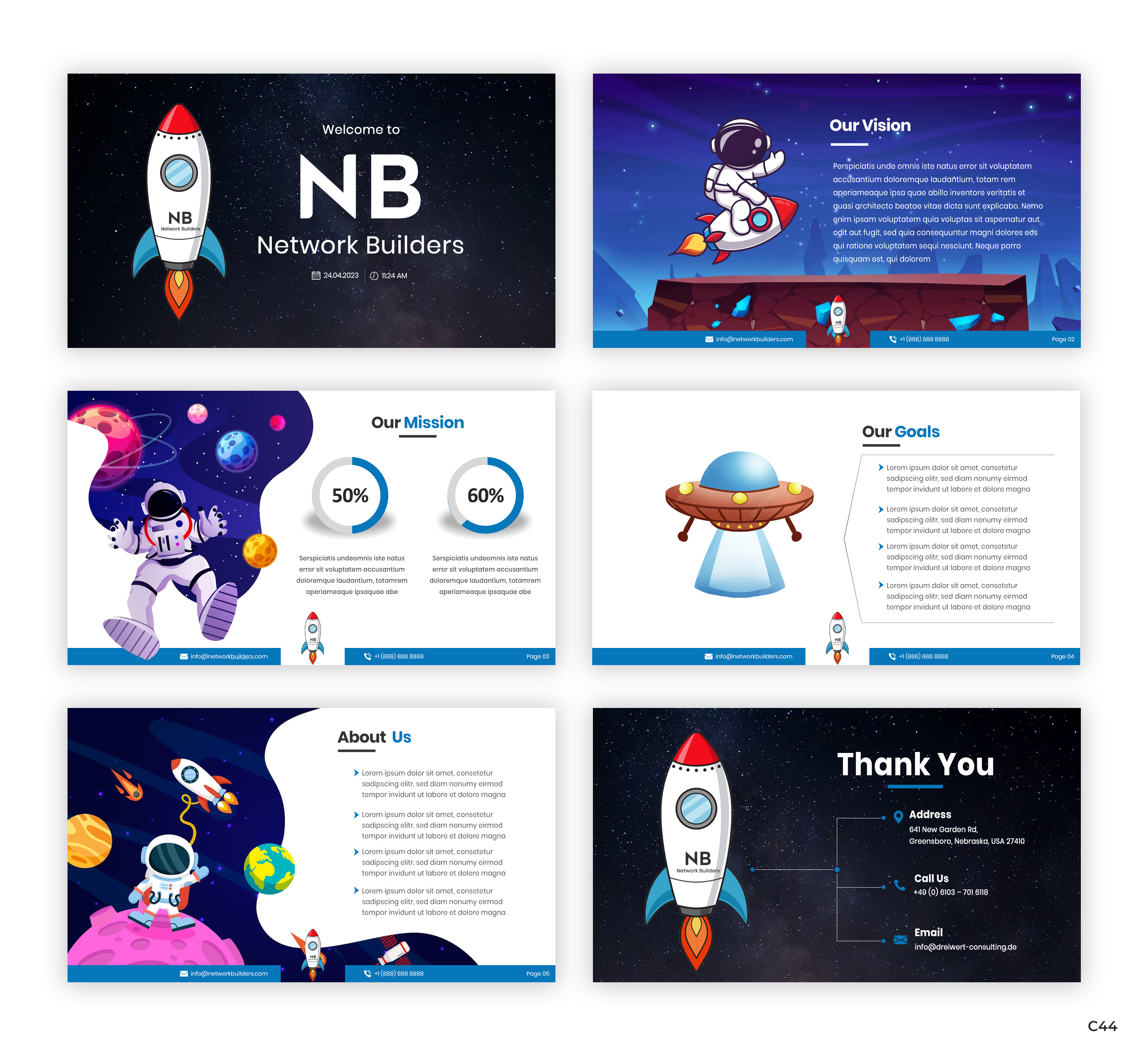 PowerPoint-Design von pb für Network Builders IT | Design #30424002