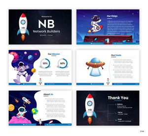 PowerPoint-Design von pb für Network Builders IT | Design: #30424002