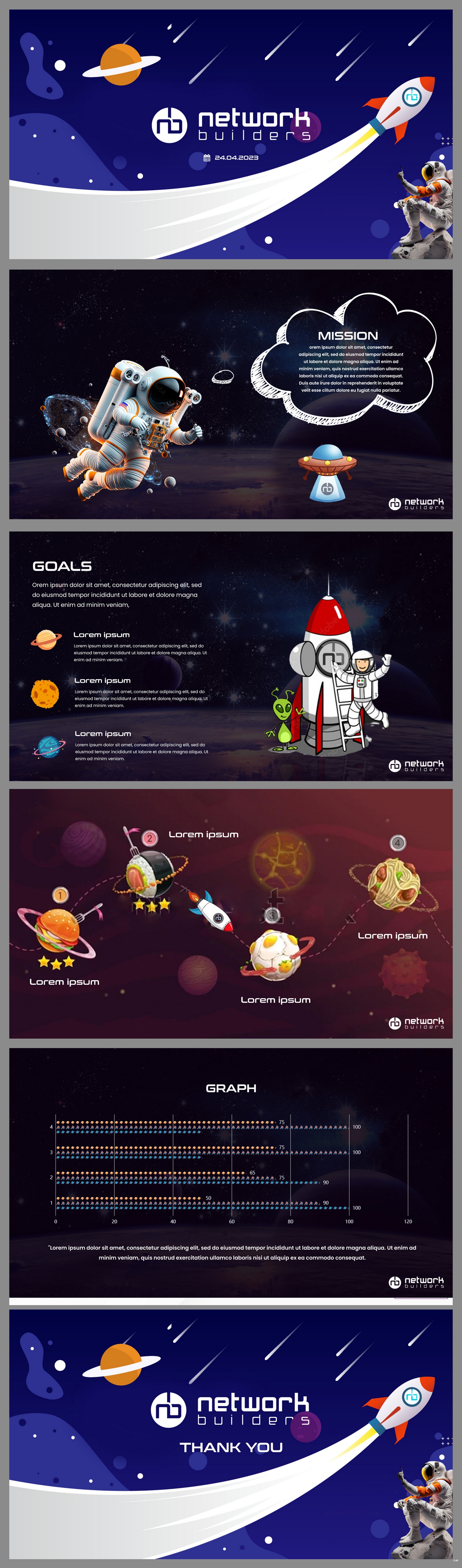 PowerPoint-Design von pb für Network Builders IT | Design #30424003