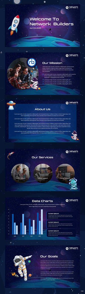 PowerPoint-Design von pb für Network Builders IT | Design: #30424004