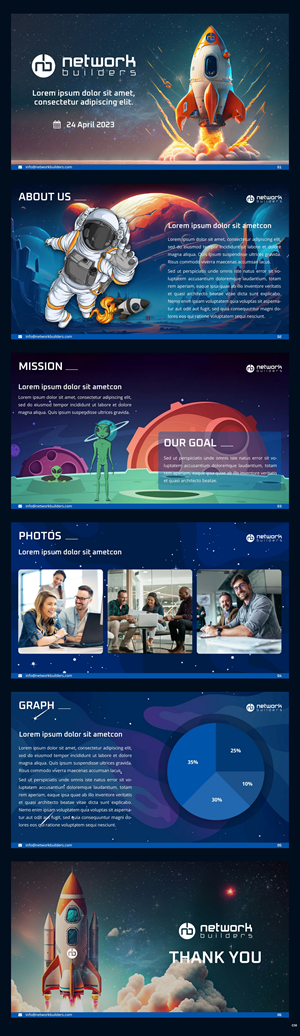 PowerPoint-Design von pb für Network Builders IT | Design: #30424009