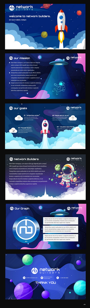 PowerPoint-Design von pb für Network Builders IT | Design: #30424010