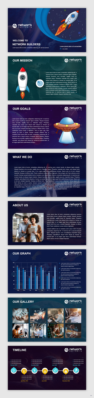 PowerPoint-Design von pb für Network Builders IT | Design: #30435560