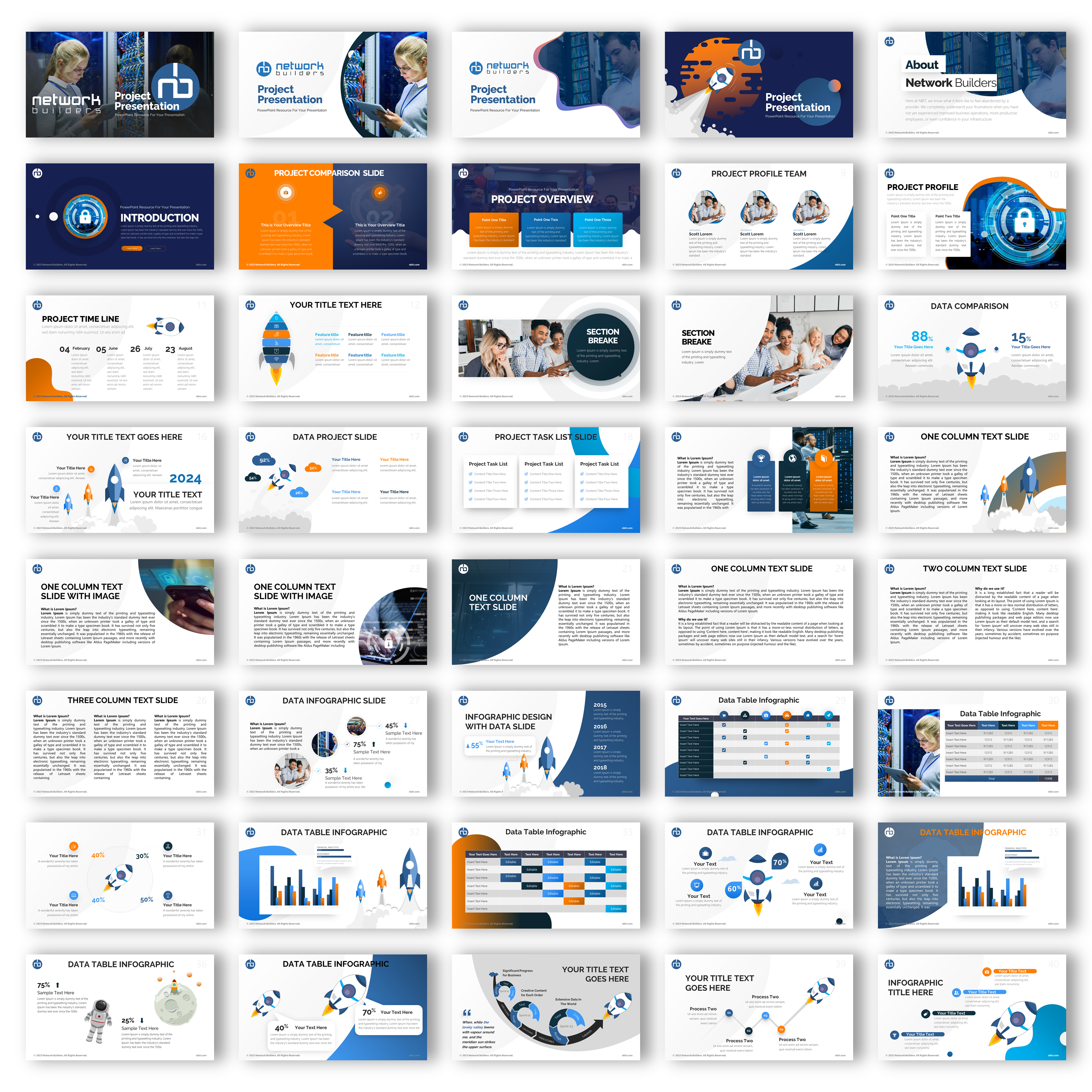 PowerPoint Design by joseborgesbarboza 2 for Network Builders IT | Design #30441973