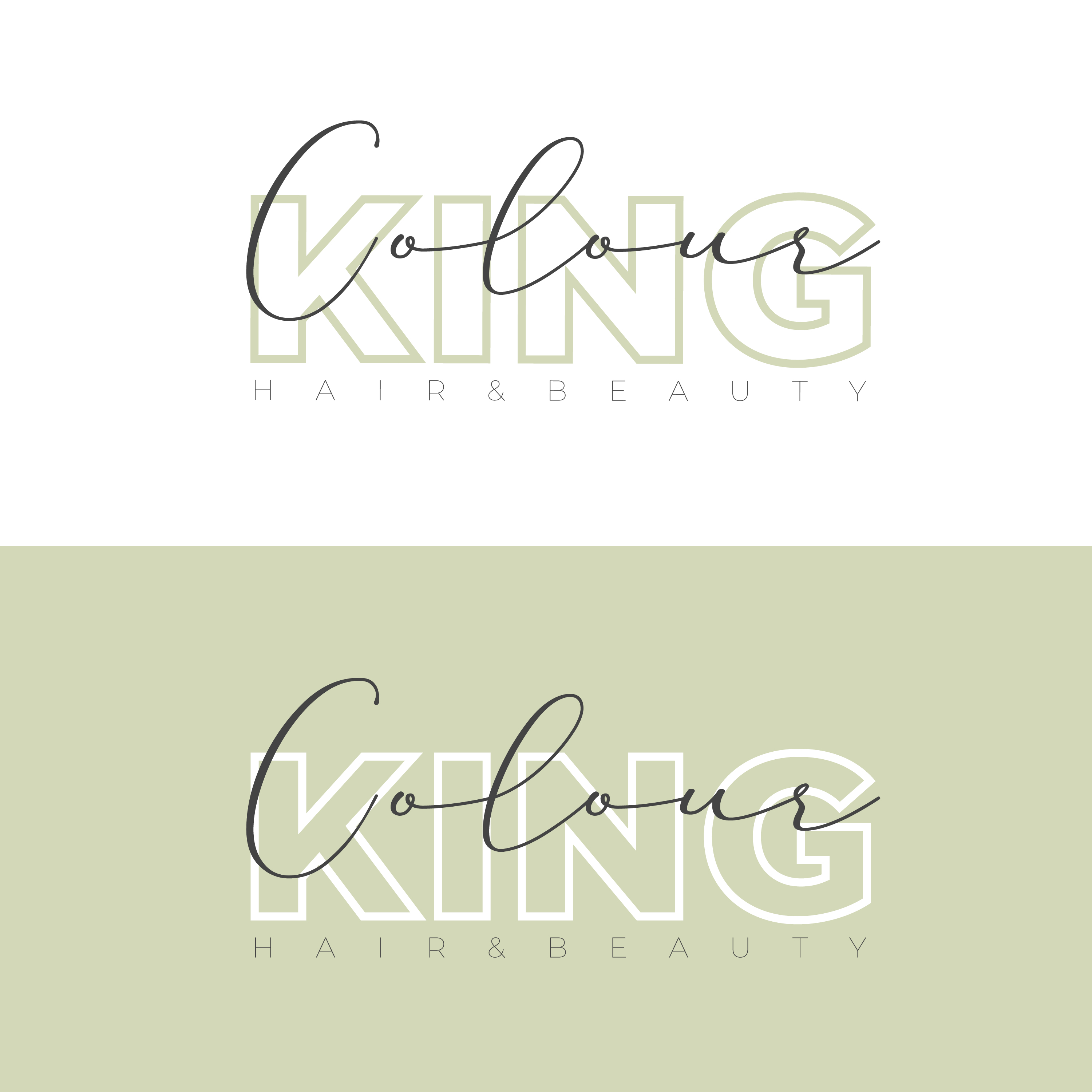 Logo-Design von ICKE für ColourKing Hair & Beauty  | Design #30442499