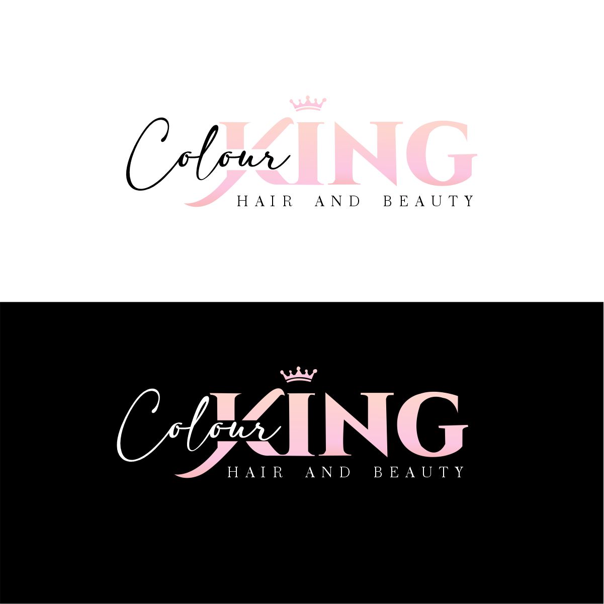 Logo Design by creative.bugs for ColourKing Hair & Beauty  | Design #30411498