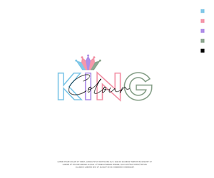 Logo Design by ecorokerz for ColourKing Hair & Beauty  | Design: #30417512