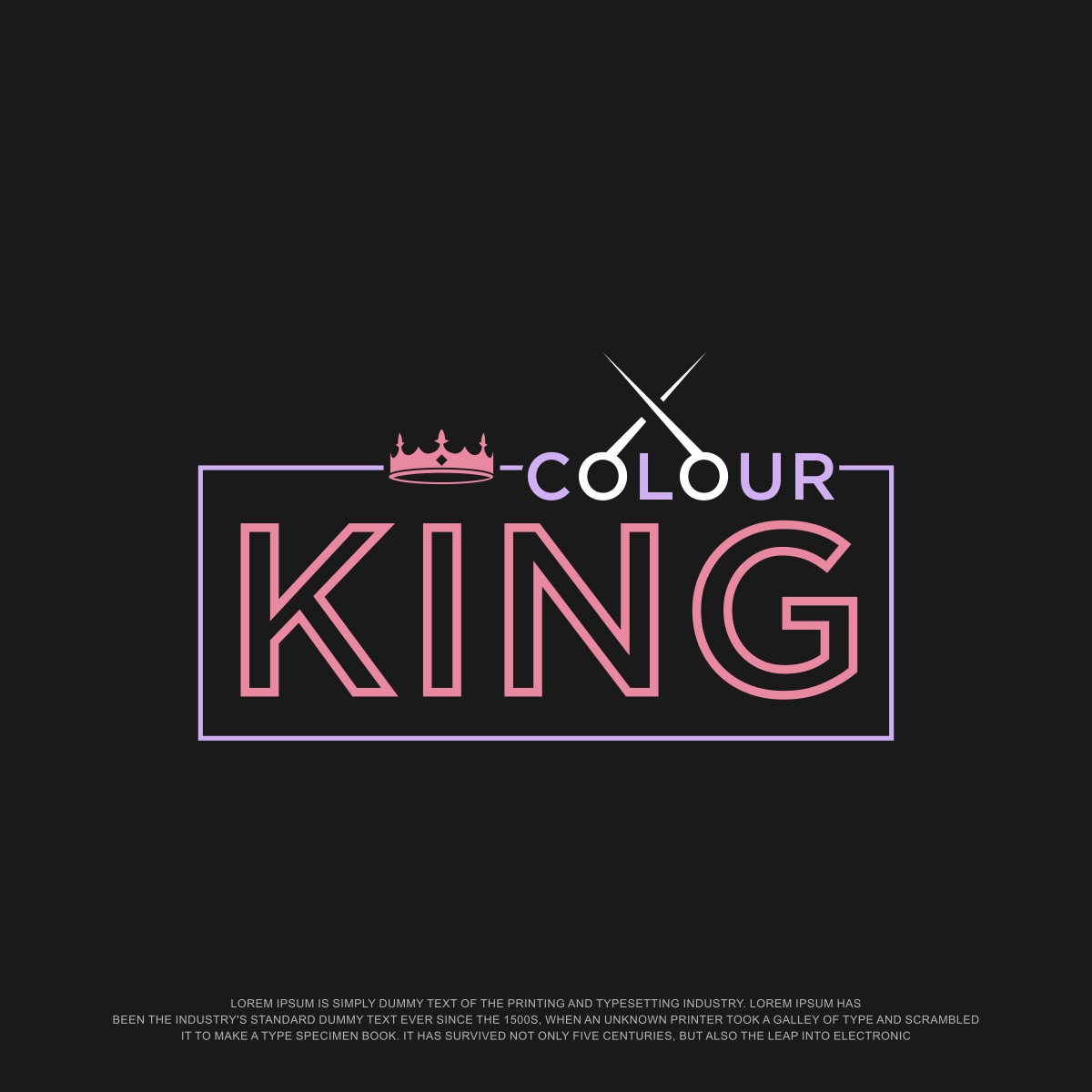 Logo Design by fly  design for ColourKing Hair & Beauty  | Design #30410853