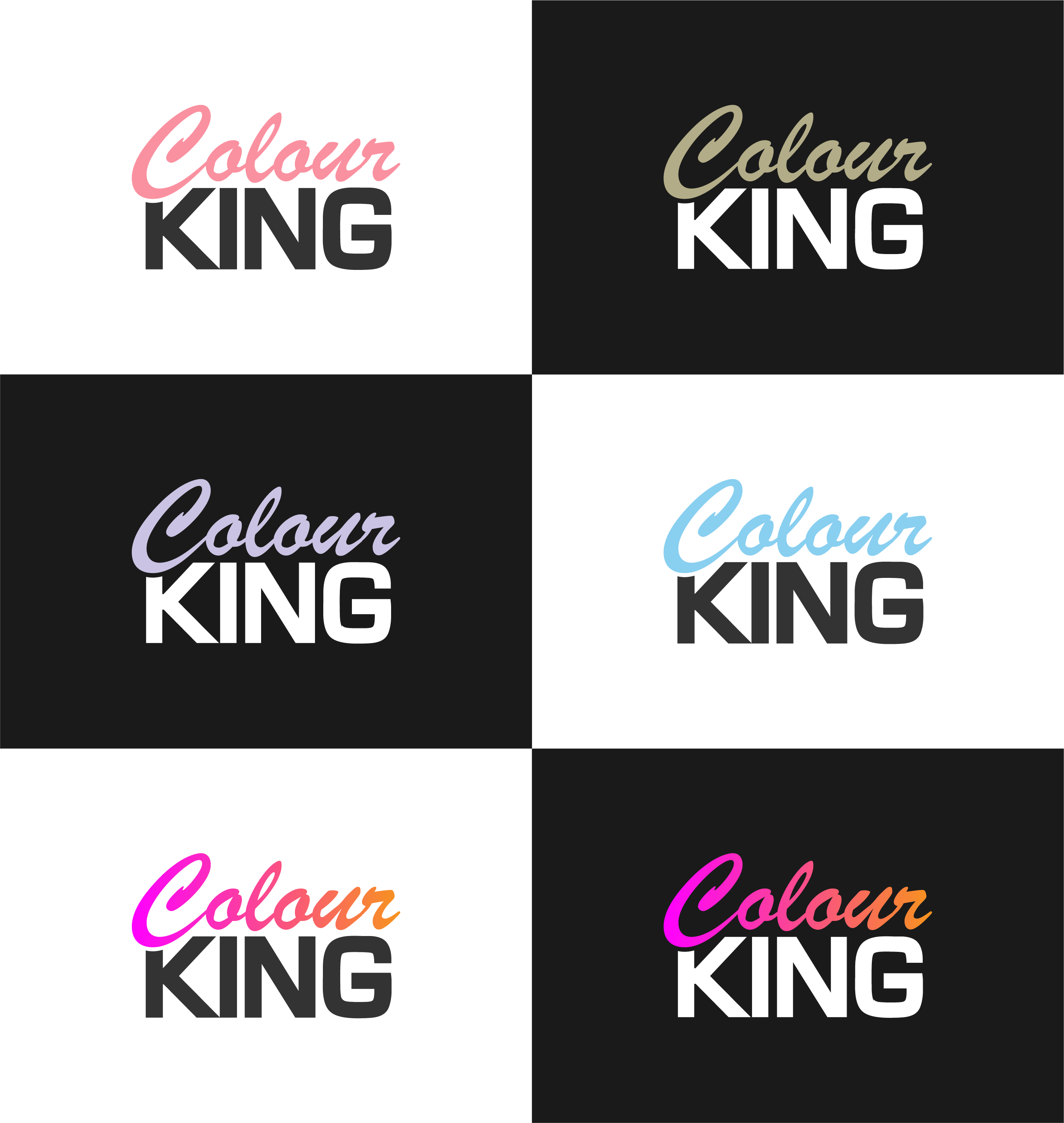Logo Design by S CREAT!ONS for ColourKing Hair & Beauty  | Design #30438546