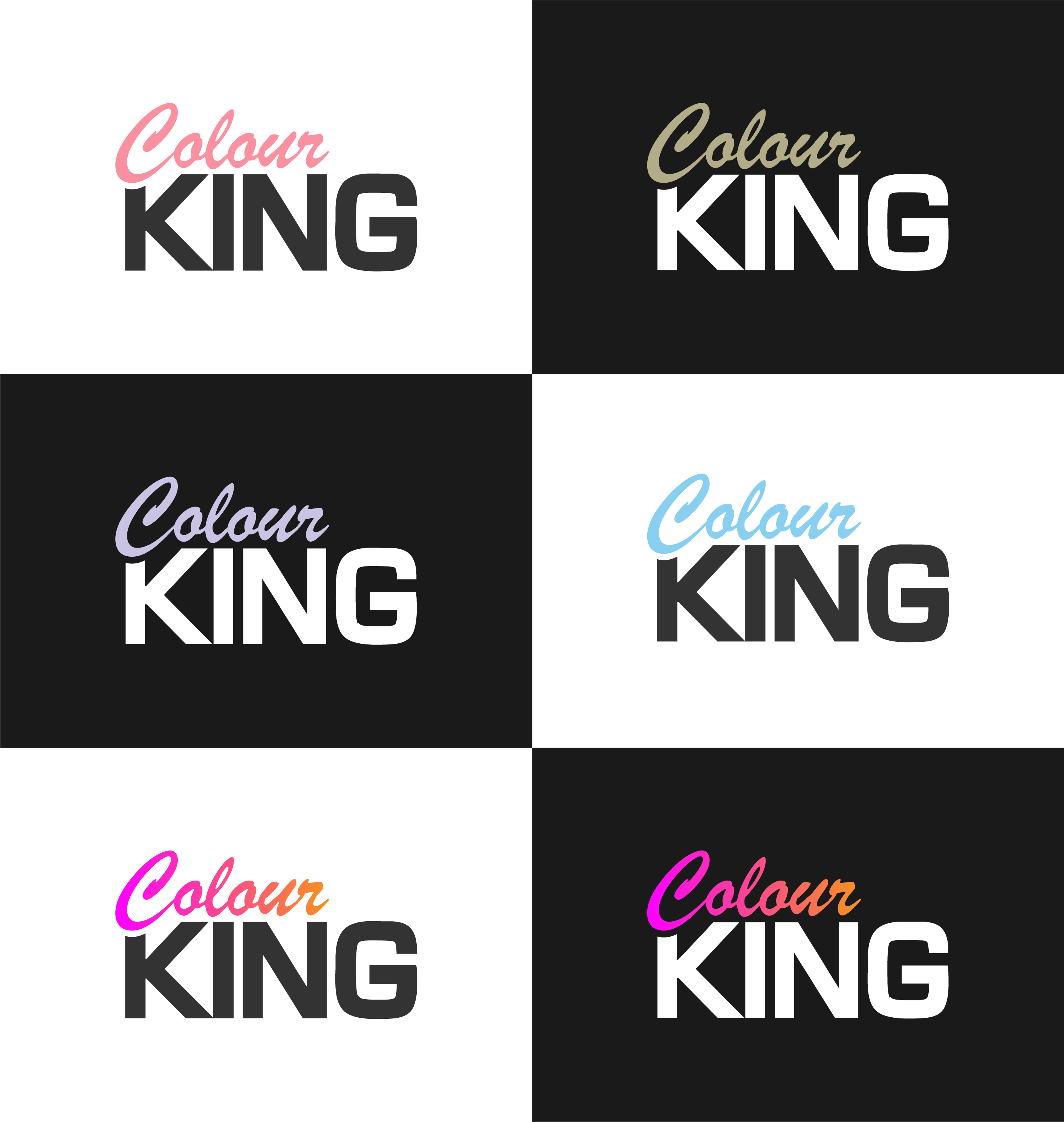 Logo Design by S CREAT!ONS for ColourKing Hair & Beauty  | Design #30438566