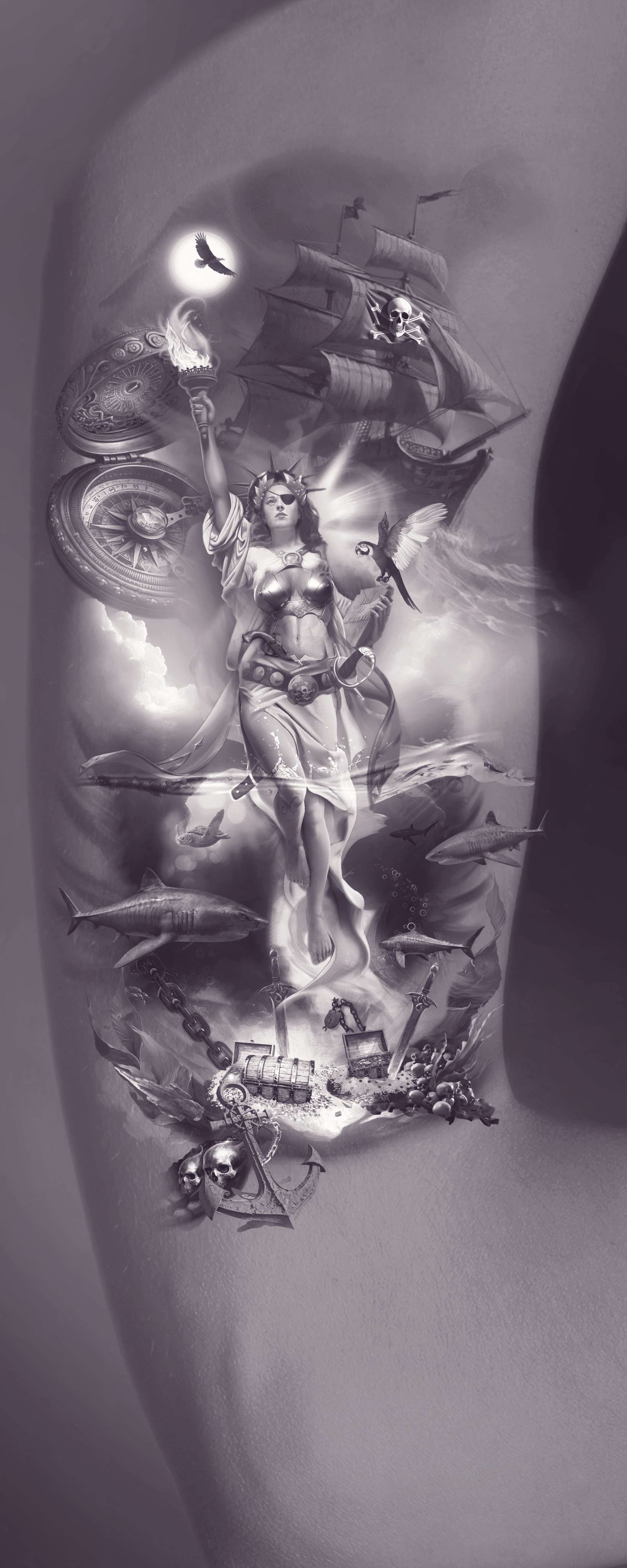 Tattoo Design by eCCe for this project | Design #30463016