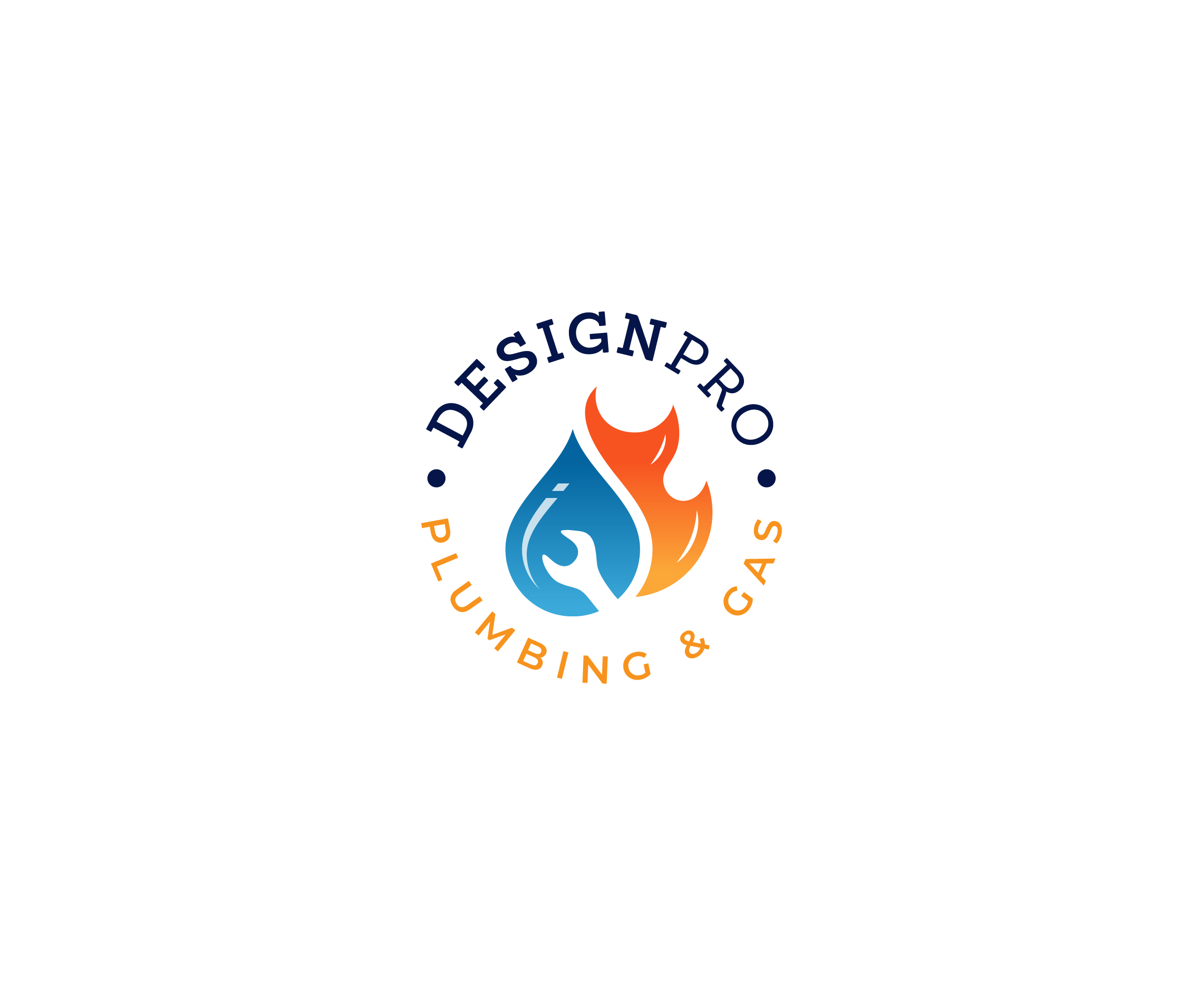 Logo Design by ecorokerz for Designpro Plumbing | Design #30417560