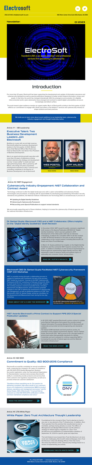 Newsletter Design by Expert Designer for ASM | Design: #30426696