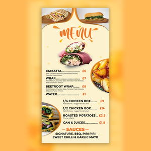 Menu Design by ARTDOTBUMBA HOUSE OF DESIGN for this project | Design: #30426013