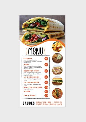 Menu Design by Mamata Sasmal for this project | Design: #30440402