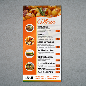 Menu Design by Signpost Designs for this project | Design: #30436835