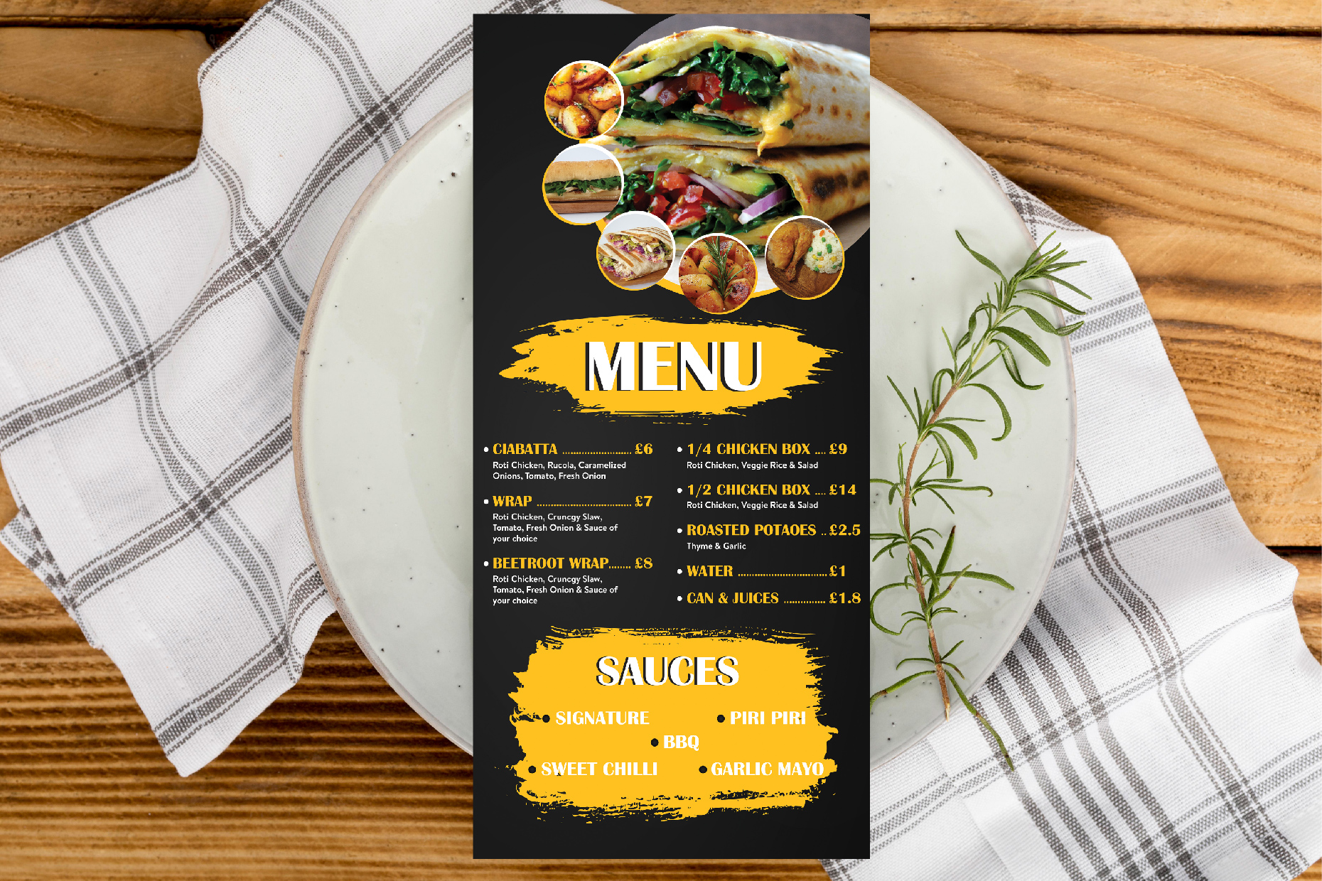 Menu Design by r.benlak for this project | Design #30442213