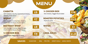 Menu Design by Pearl Jenkins