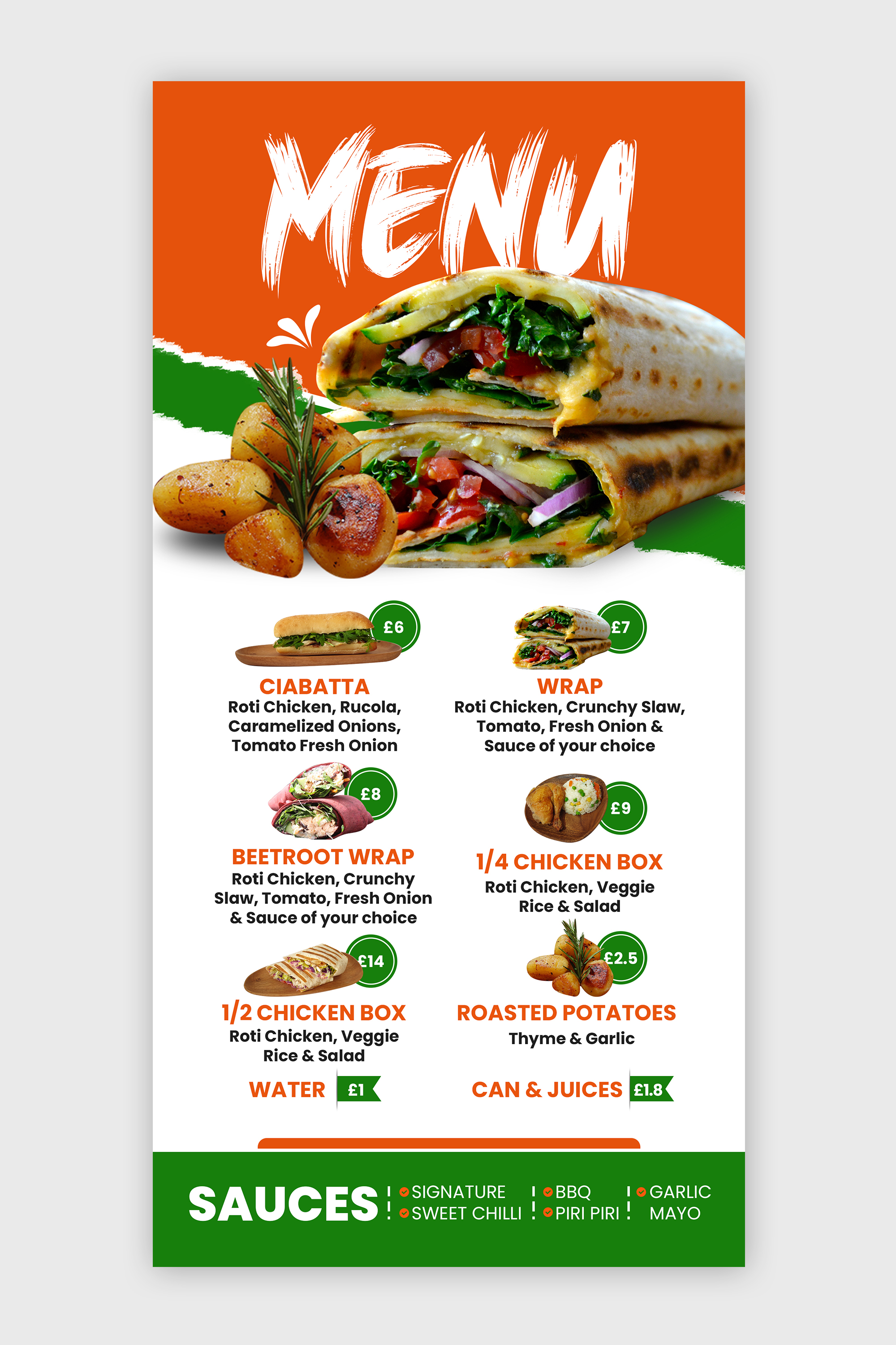 Design de Menu par debdesign pour ce projet | Design #30418008