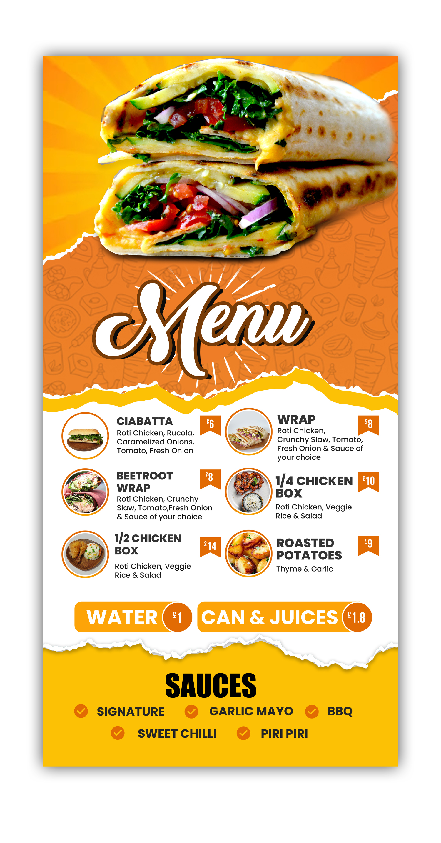 Design de Menu par debdesign pour ce projet | Design #30469998