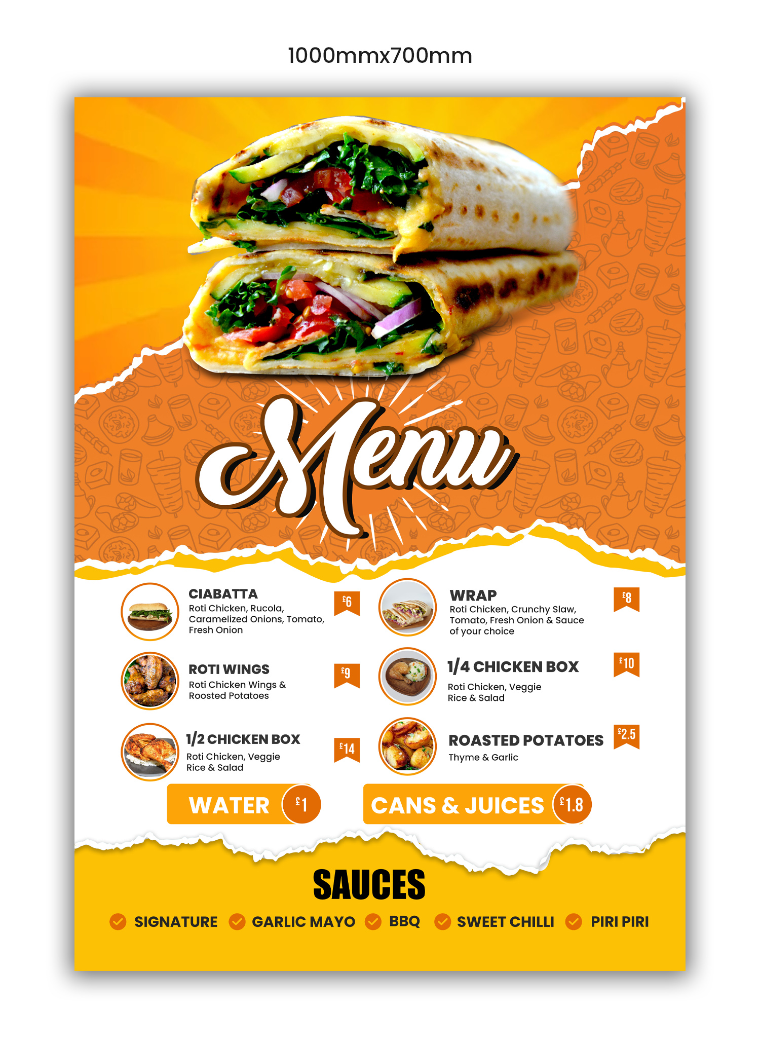 Menu Design by debdesign for this project | Design #30491453