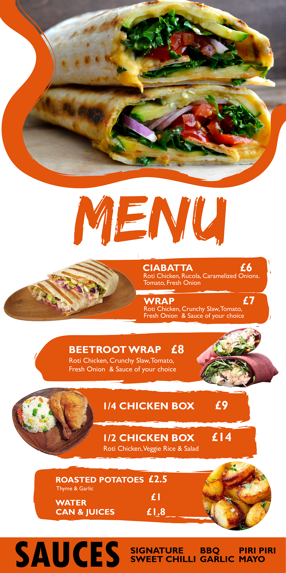Menu Design by Langeliica for this project | Design #30432747