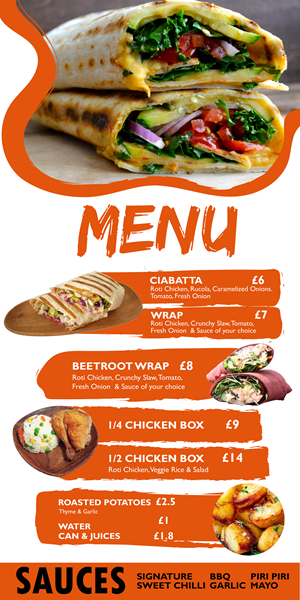 Menu Design by Langeliica for this project | Design: #30432747