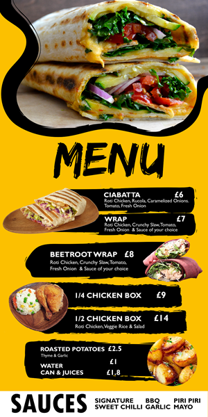 Menu Design by Langeliica for this project | Design: #30432748