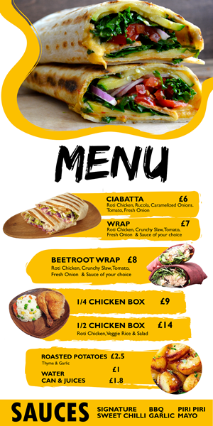 Menu Design by Langeliica for this project | Design: #30432750
