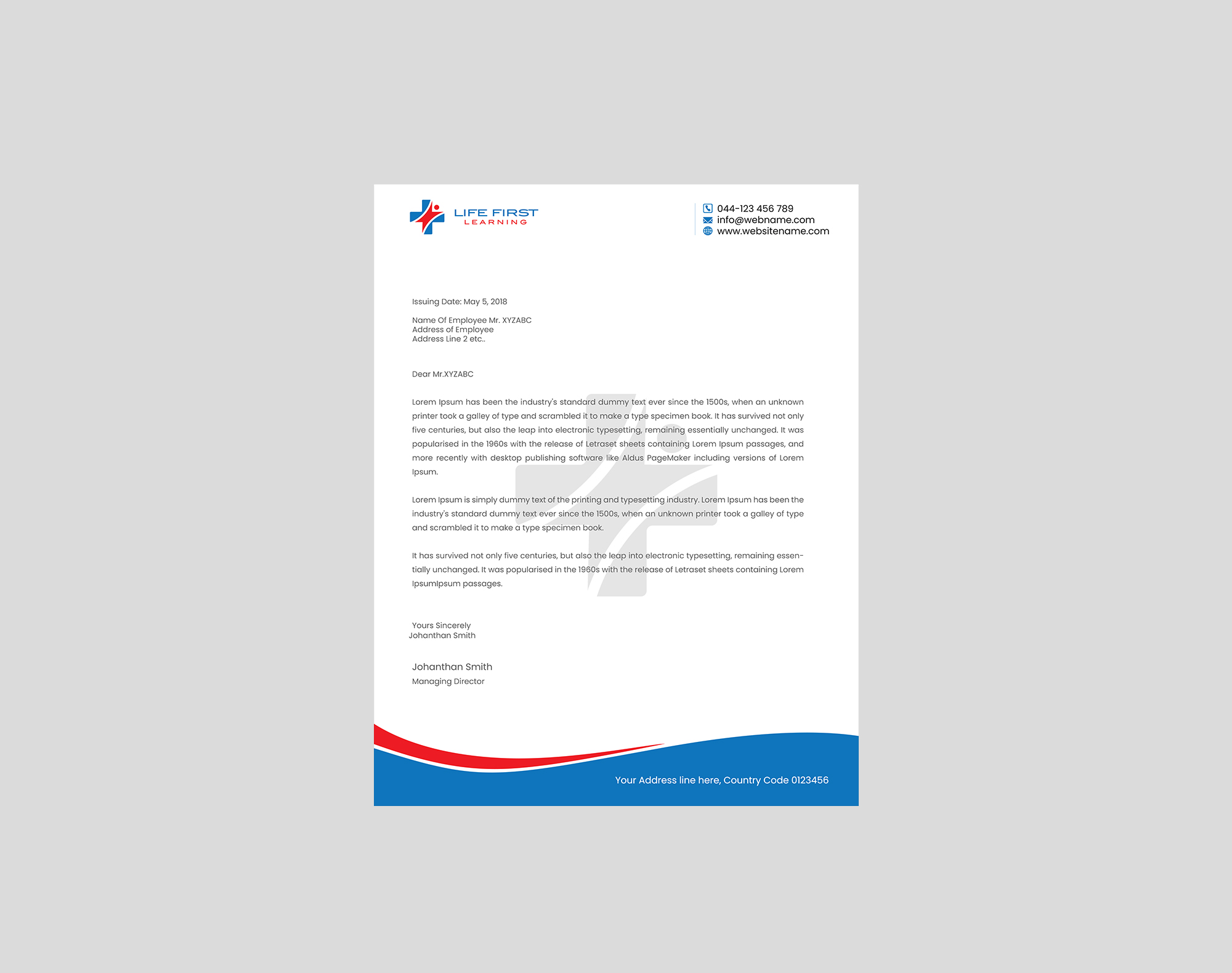 Letterhead Design by Creations Box 2015 for this project | Design #30457789