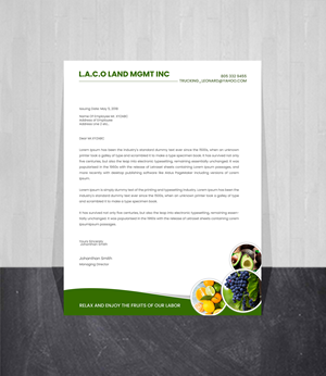 Letterhead Design by Creations Box 2015