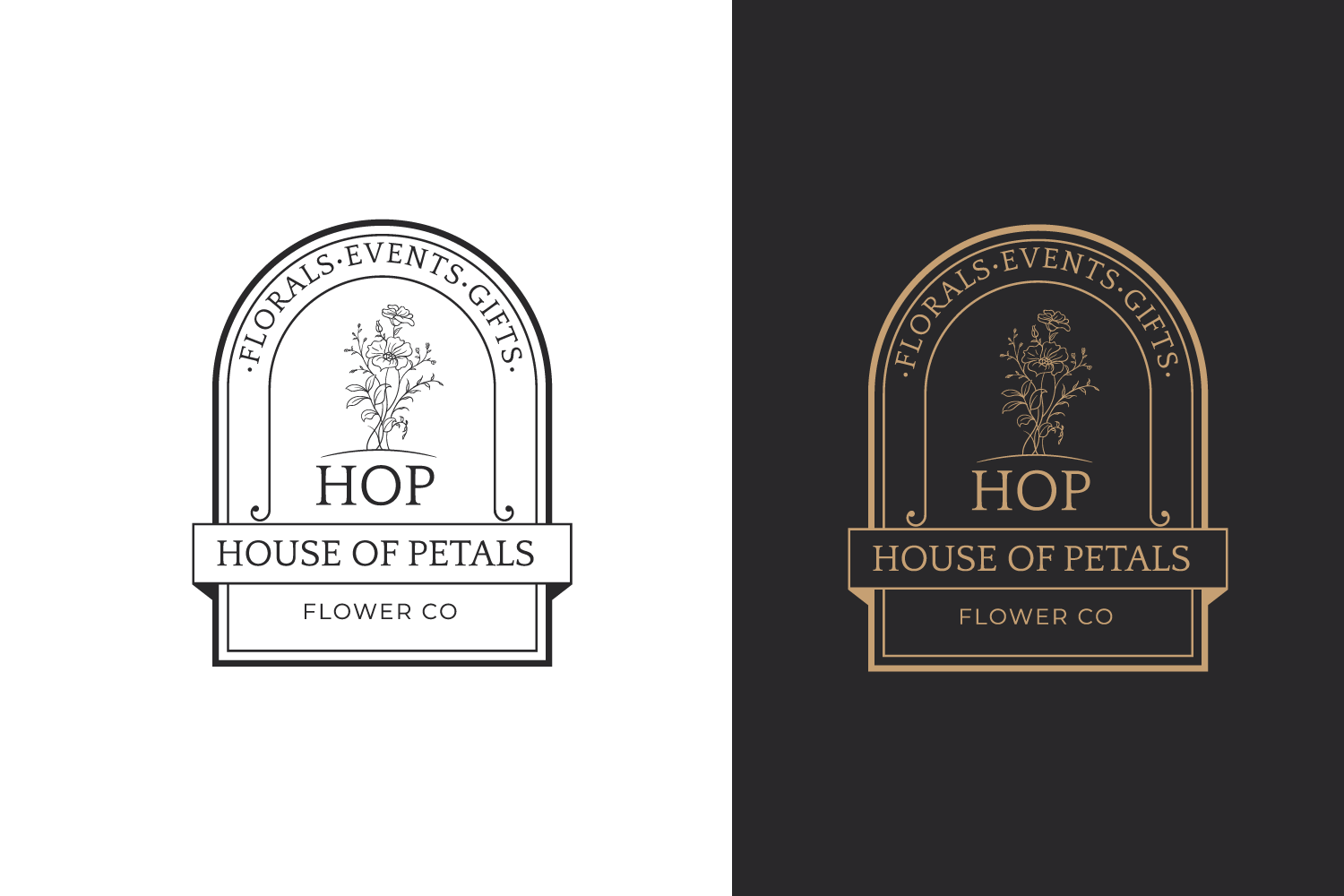 Logo Design by vanroz for Petals on Pedals Flower Co | Design #30445289