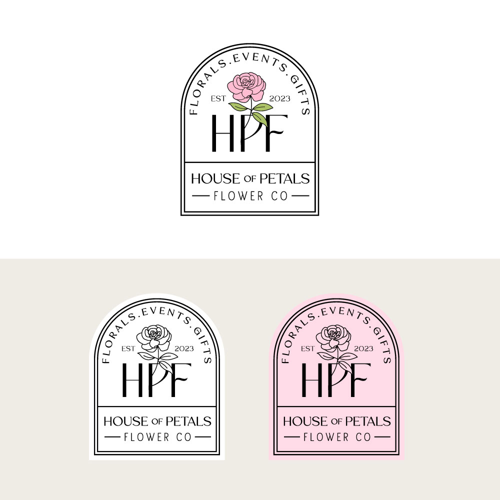 Logo Design by Daisy Graphics for Petals on Pedals Flower Co | Design #30454837