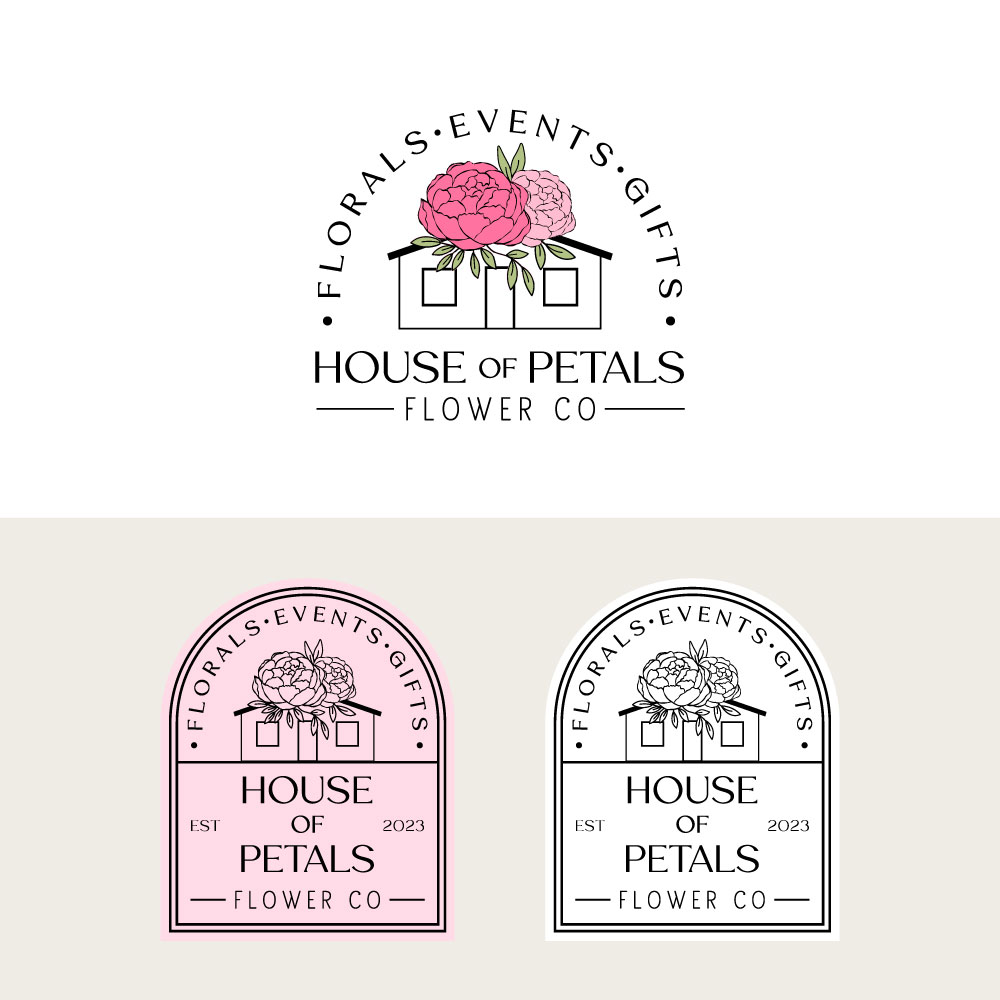 Logo Design by Daisy Graphics for Petals on Pedals Flower Co | Design #30454924