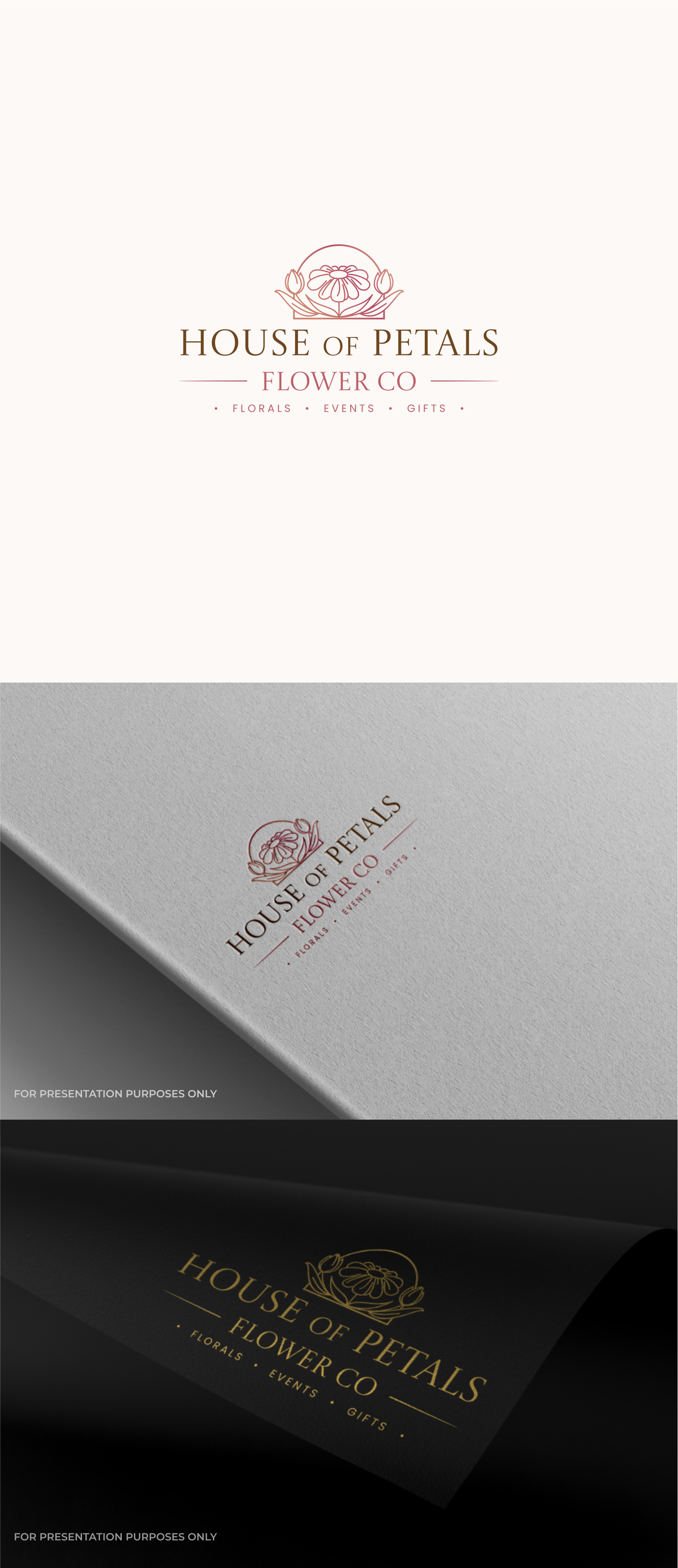 Logo Design by *mary for Petals on Pedals Flower Co | Design #30436265