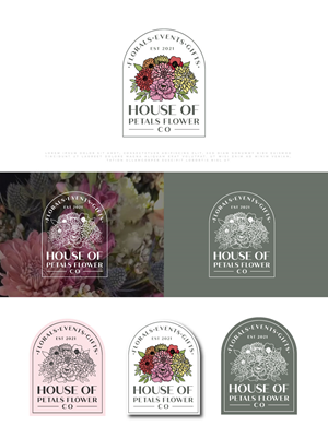 Logo Design by Amethystica for Petals on Pedals Flower Co | Design: #30444494