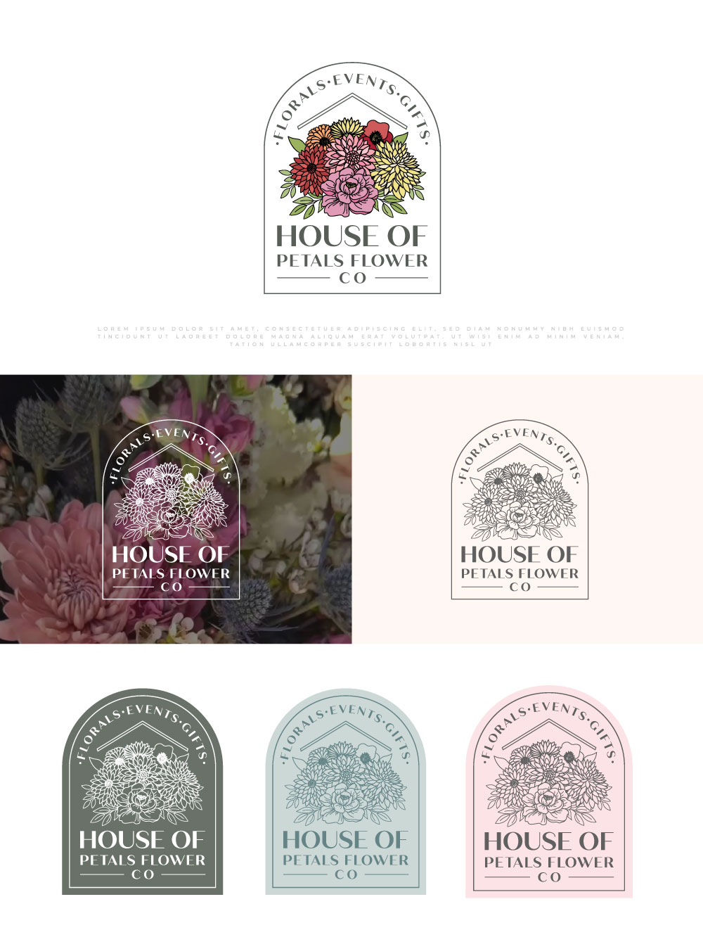 Logo Design by Amethystica for Petals on Pedals Flower Co | Design #30444495