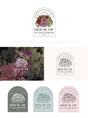 Logo Design by Amethystica for Petals on Pedals Flower Co | Design: #30444495