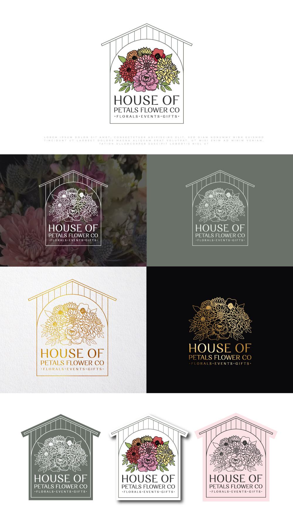 Design de Logo par Amethystica pour Petals on Pedals Flower Co | Design #30444496