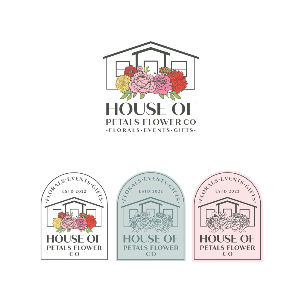Logo Design by Amethystica for Petals on Pedals Flower Co | Design: #30448771