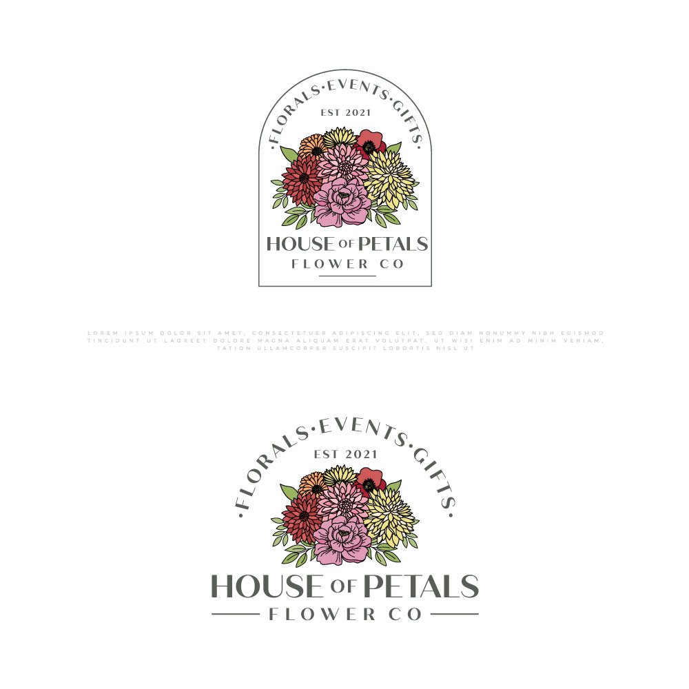 Diseño de Logo por Amethystica para Petals on Pedals Flower Co | Diseño #30457416