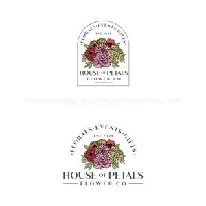 Logo Design by Amethystica for Petals on Pedals Flower Co | Design: #30457416