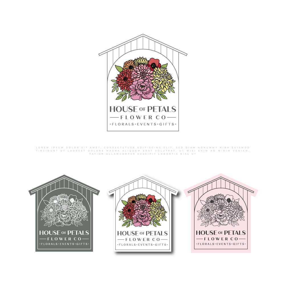 Logo Design by Amethystica for Petals on Pedals Flower Co | Design #30460970
