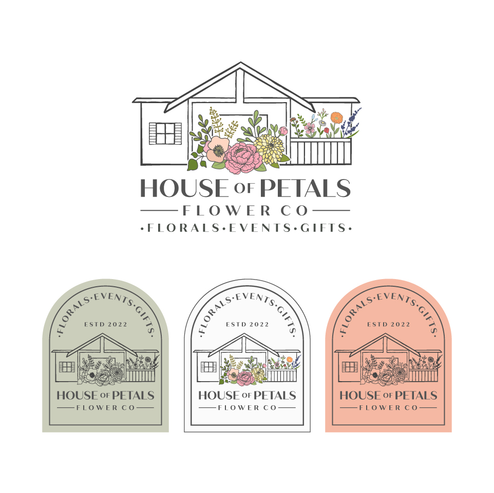 Logo Design by Amethystica for Petals on Pedals Flower Co | Design #30522806