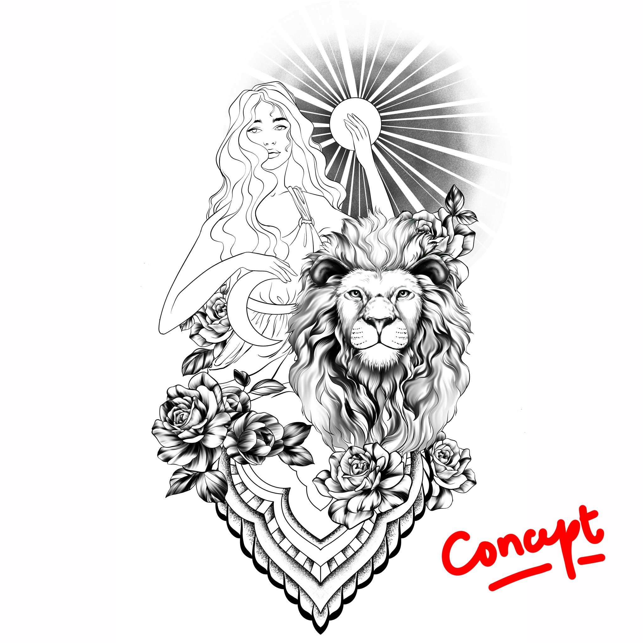 Tattoo Design by bangkat for this project | Design #30448917