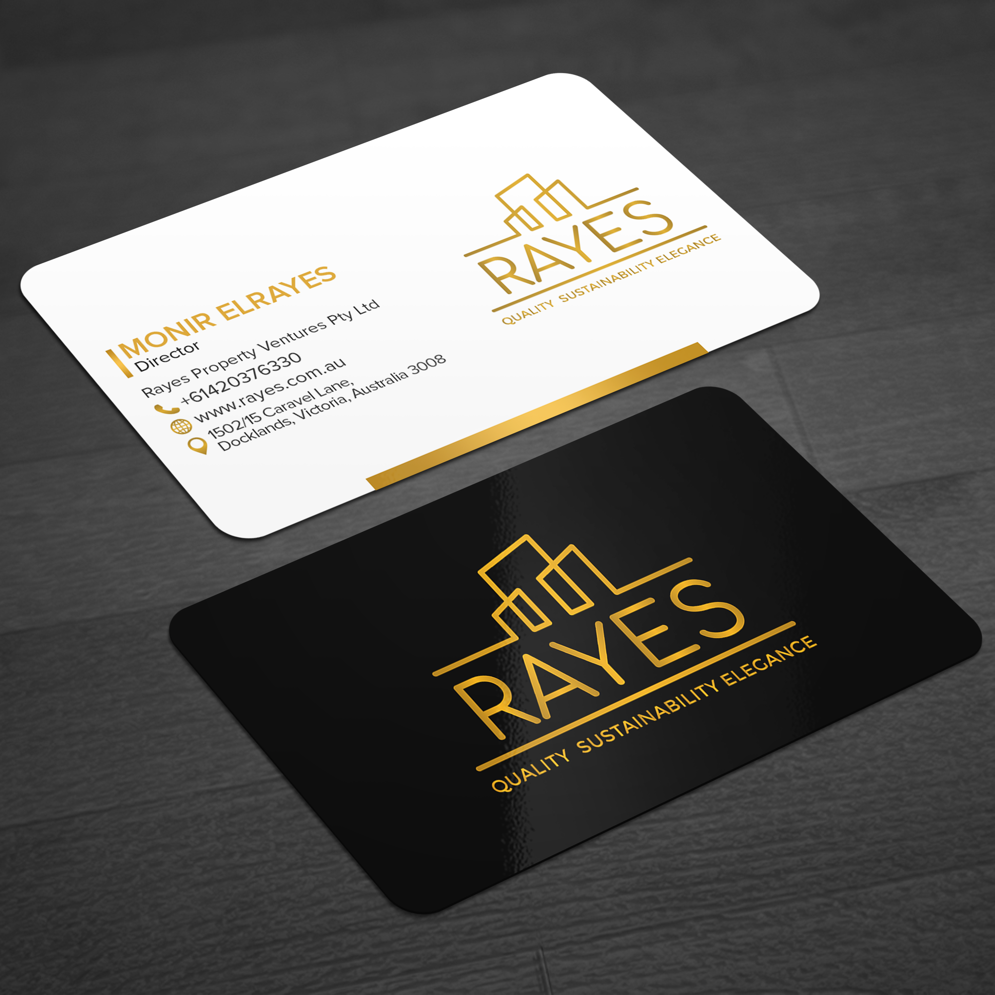 Diseño de Tarjeta de Presentación por WellDesign para Rayes Pty Ltd | Diseño #30432231