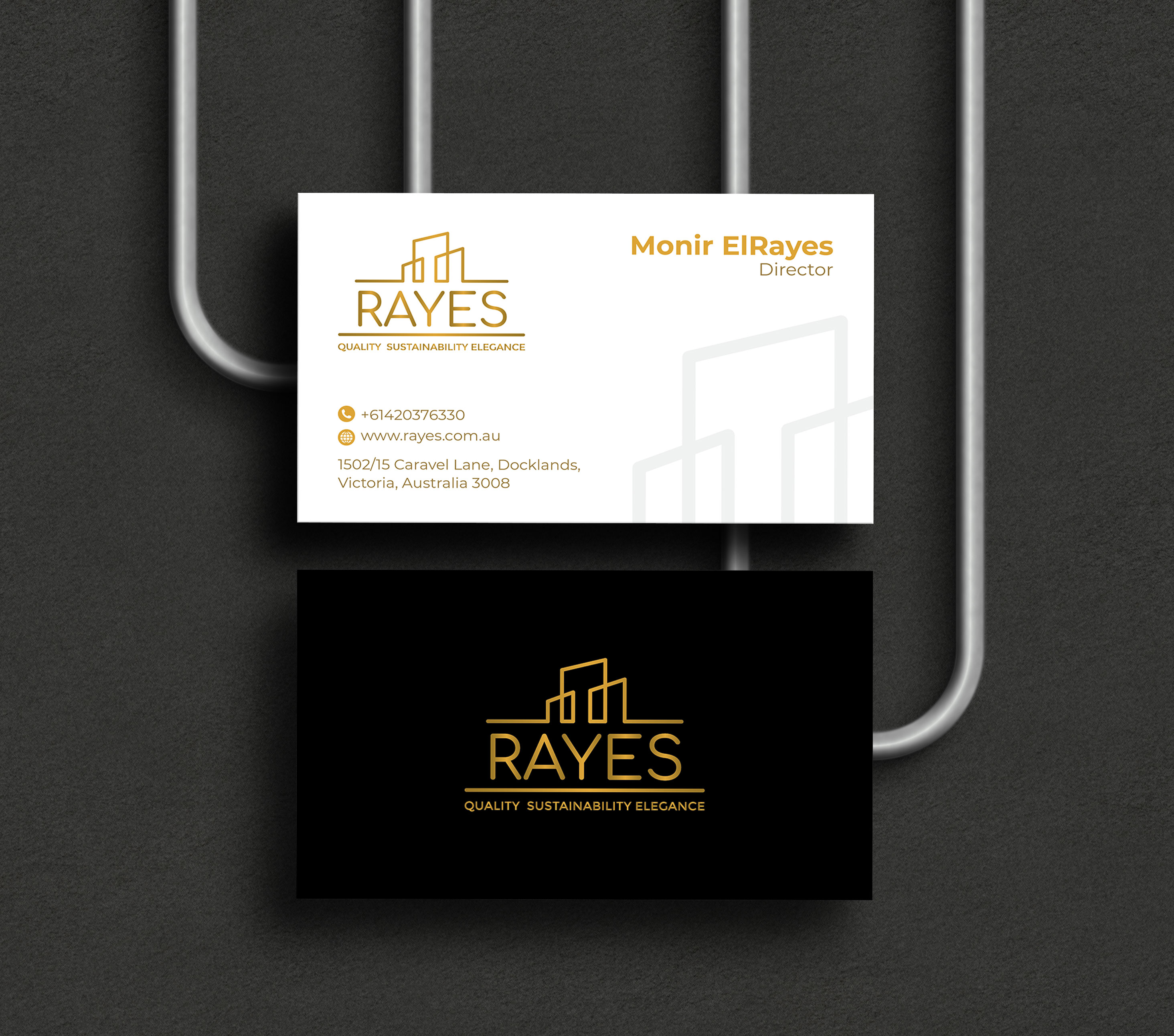 Business Card Design by artbitin for Rayes Pty Ltd | Design #30432638