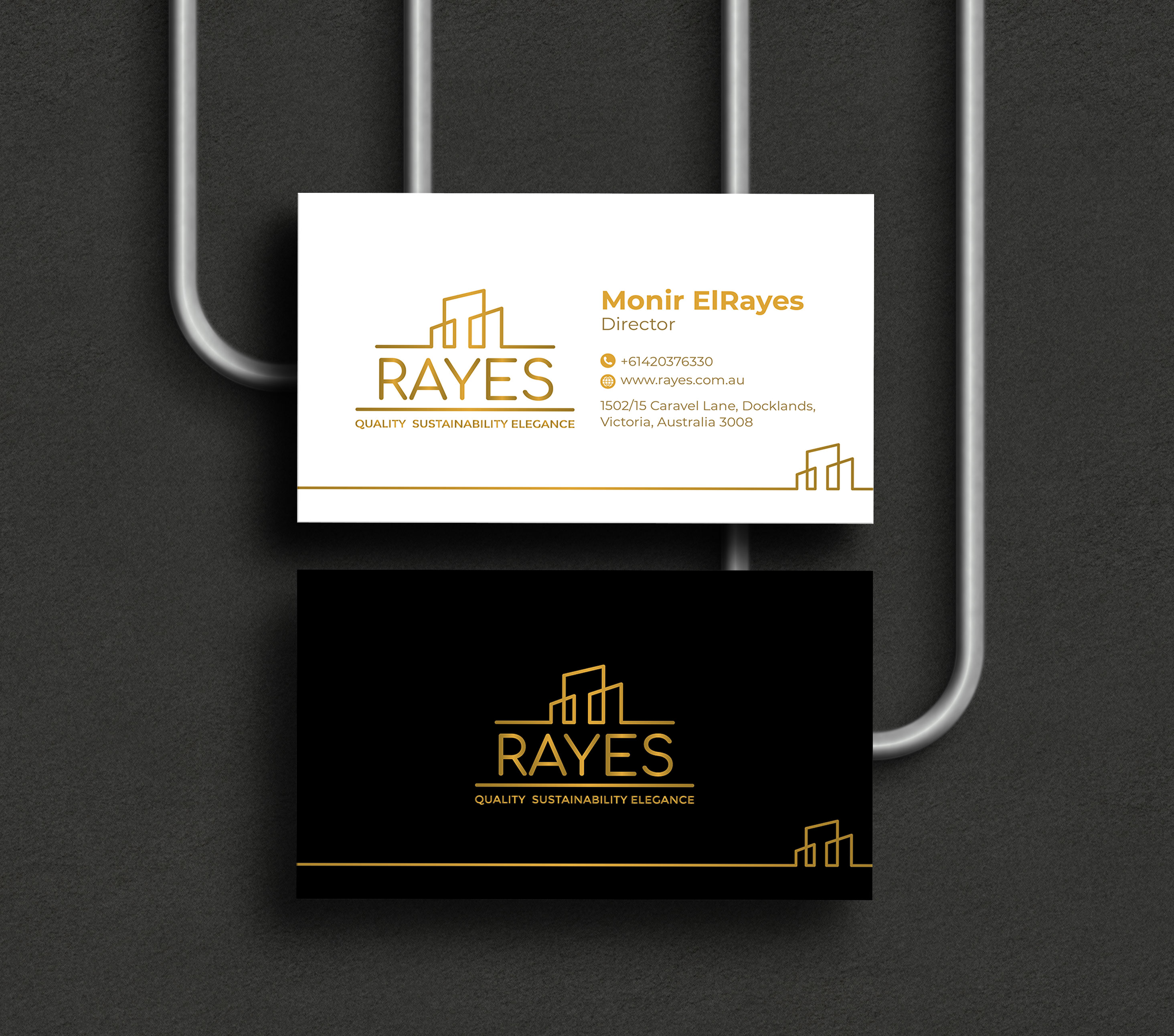 Business Card Design by artbitin for Rayes Pty Ltd | Design #30432640