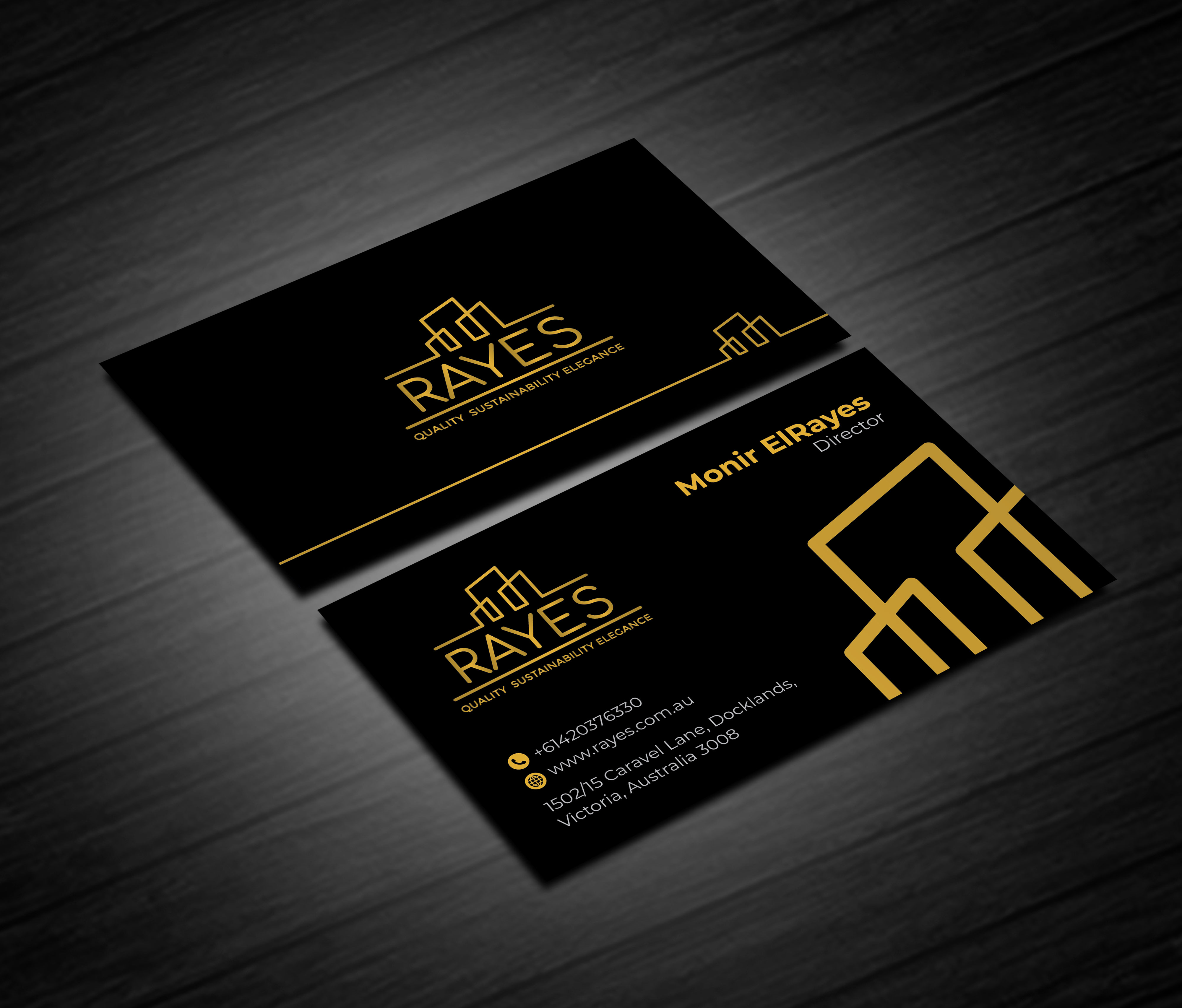 Business Card Design by artbitin for Rayes Pty Ltd | Design #30432740