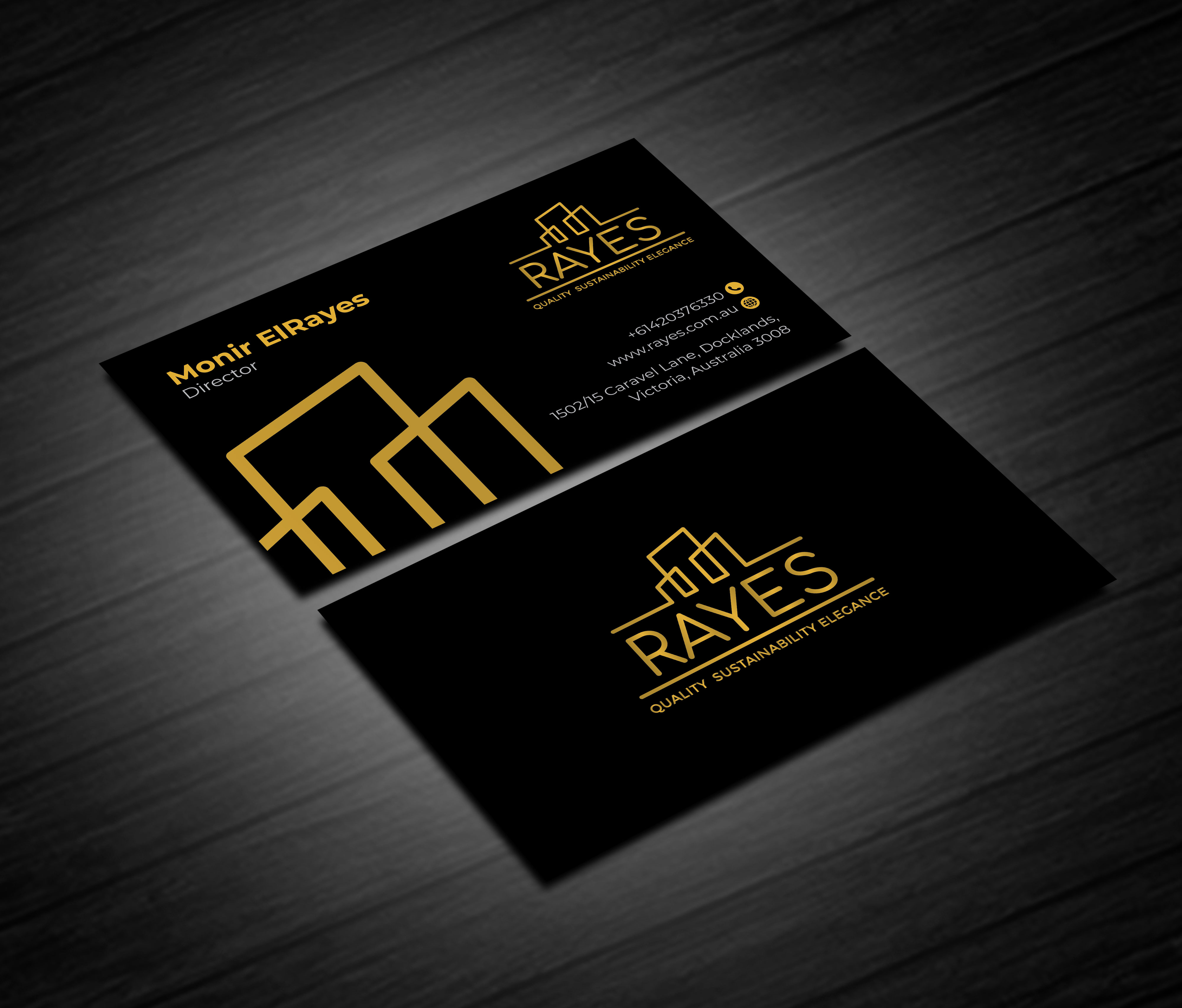 Business Card Design by artbitin for Rayes Pty Ltd | Design #30432741
